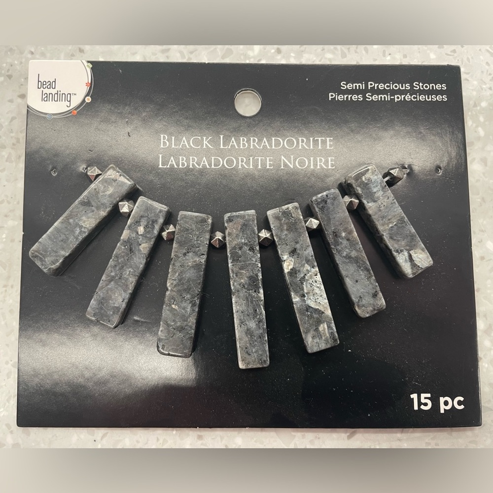 Black Labradorite Beads by Bead Landing - NWT